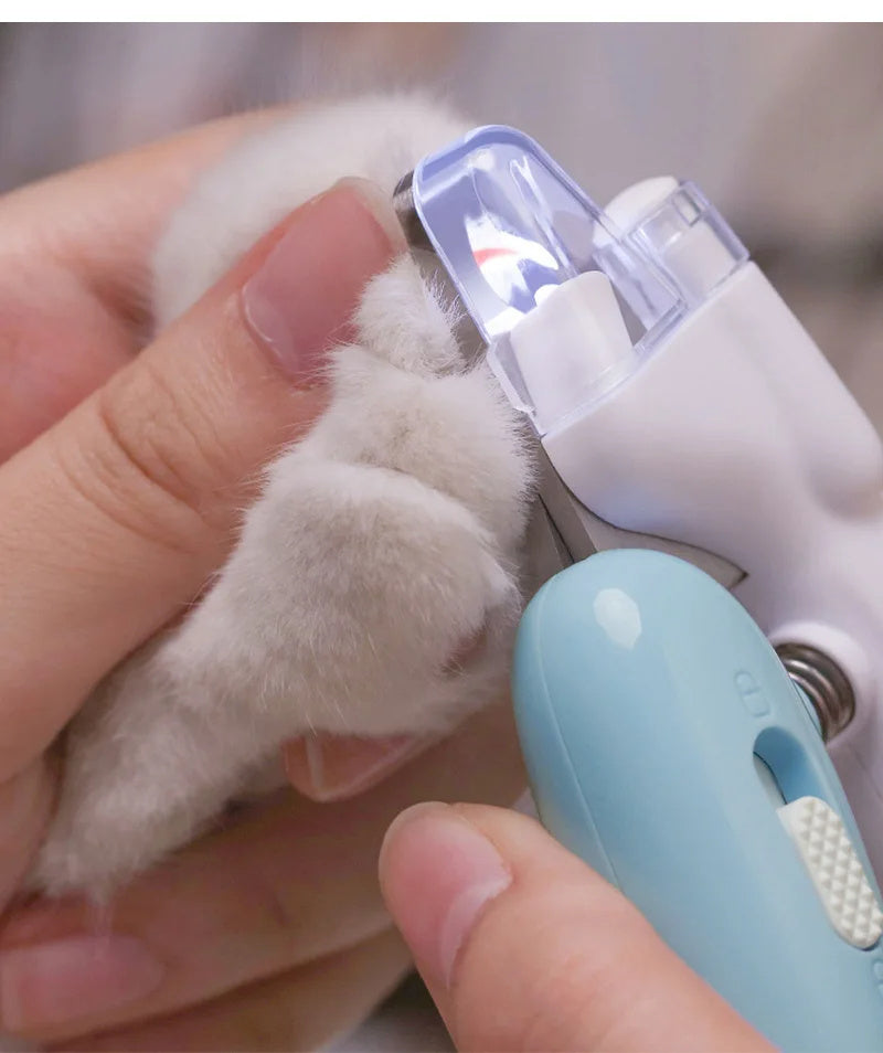 Haustier-Nagelknipser – Hund-Nagelknipser, Katzen-Nagelknipser, LED Elektrischer Nagel-Schleifer, Haustierbedarf mit LED-Licht für Nagelpflege