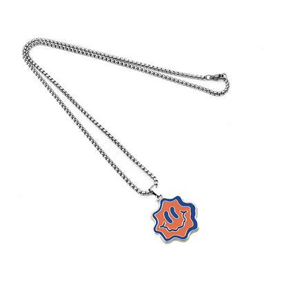 Wave Face“-Halskette – Trendiger Hip-Hop-Anhänger, stylischer Streetstyle-Schmuck mit Fun-Faktor