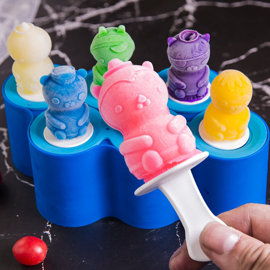 🍦 Wiederverwendbare Silikon Eisformen – DIY Eis am Stiel Set