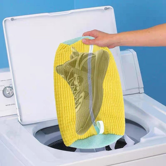 Schuhwaschbeutel für Waschmaschine – Wiederverwendbar mit Reißverschluss | Sneaker & Turnschuh-Reiniger