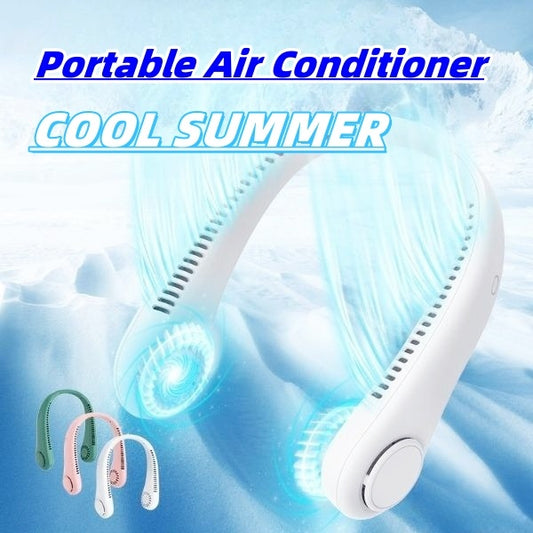 Wiederaufladbarer Halsventilator – Freihändig & Bladeless